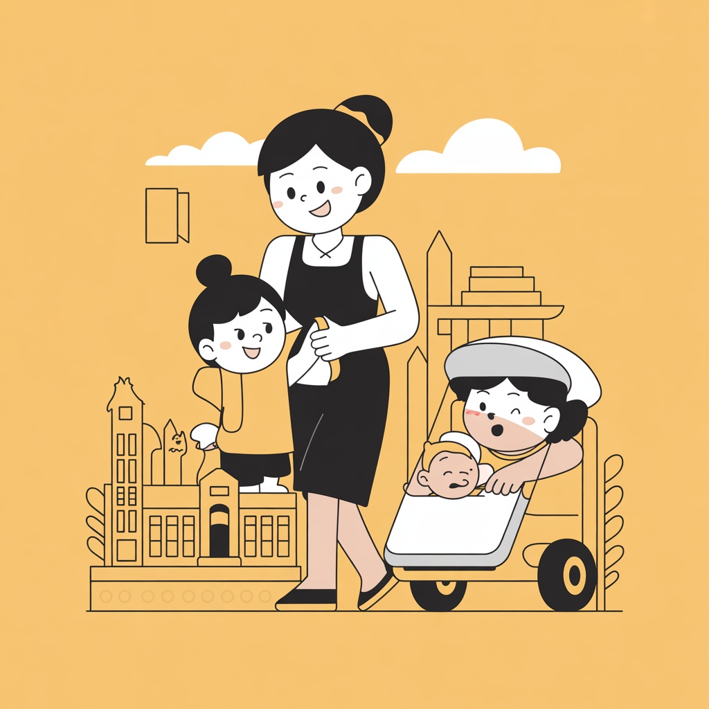 Professional nanny services including experienced yuesao (maternity matrons) for newborns, full-time nannies, and part-time childcare support. All staff are vetted and experienced.